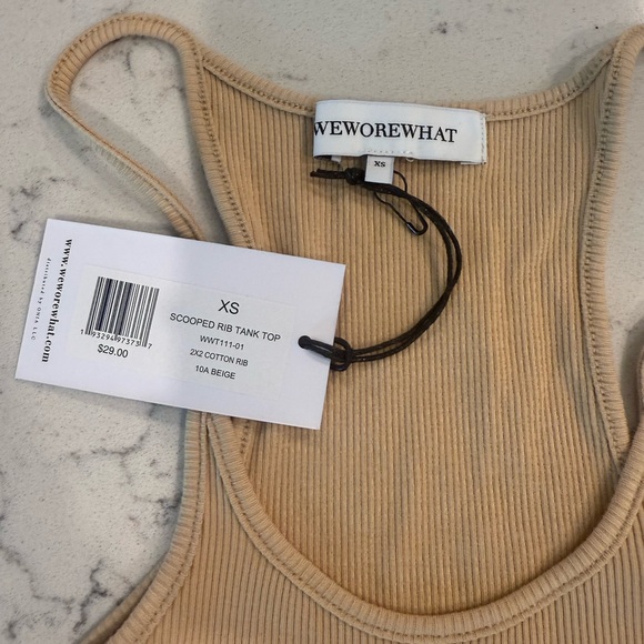 WeWoreWhat Scooped Rib Tank Top - Picture 2 of 2